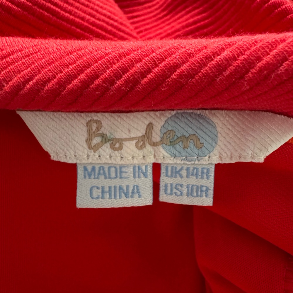 Boden Red Short-Sleeve Sheath Dress - Picture 11 of 11